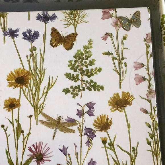 Wildflower Garden Botanical Floral Butterfly Dragonfly Note Cards NWT 14ct - Picture 13 of 15